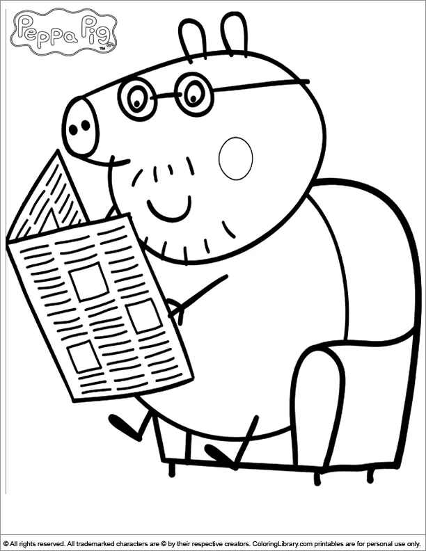 Desenhos de Peppa Pig Para Colorir 17