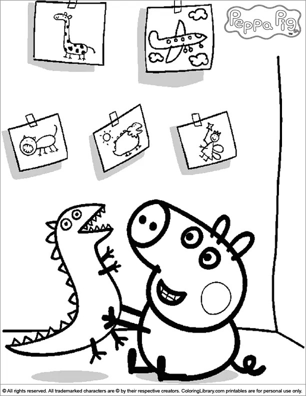 Desenhos de Peppa Pig Para Colorir 2