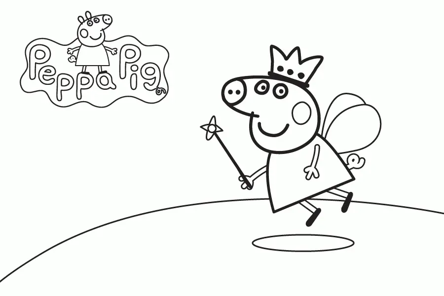 Desenhos de Peppa Pig Para Colorir 38