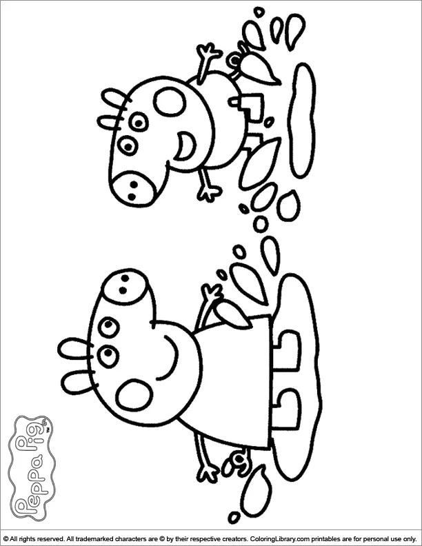 Desenhos de Peppa Pig Para Colorir 4