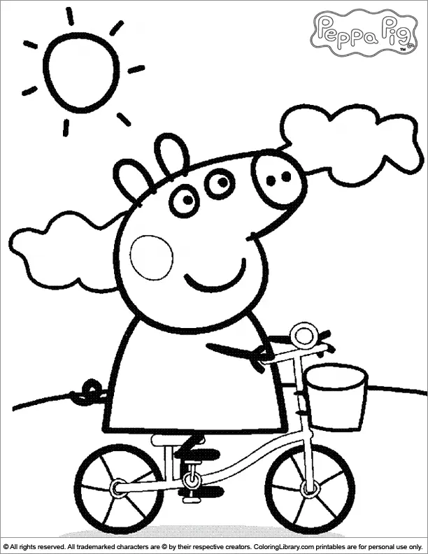 Desenhos de Peppa Pig Para Colorir 5