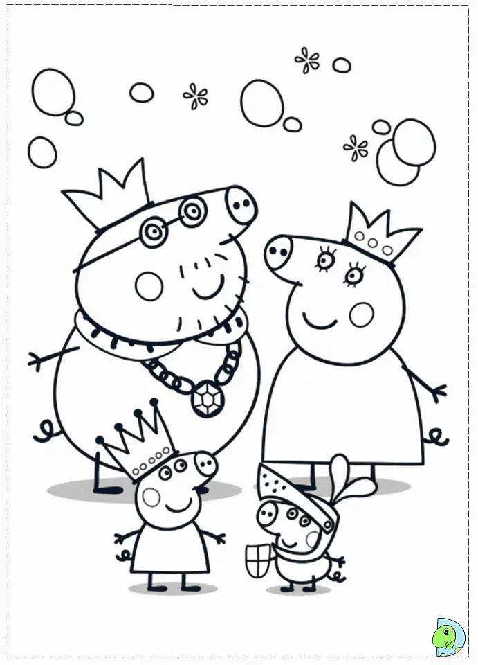 Desenhos de Peppa Pig Para Colorir 9