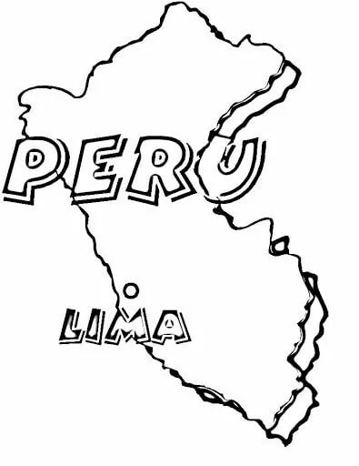 Peru Para Colorir 1