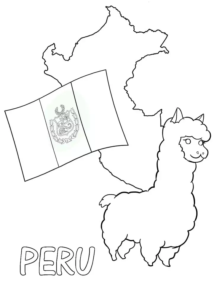 Peru Para Colorir 8