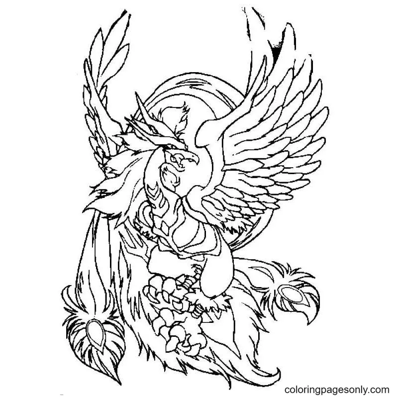 Fenix Para Colorear 14