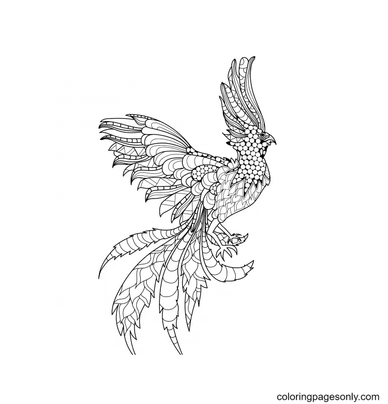 Fenix Para Colorear 26