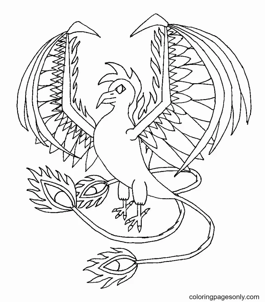 Desenhos de Fenix Para Colorir 30