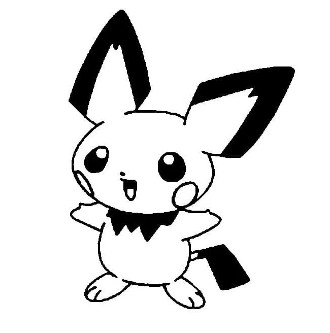 Pichu Coloring Pages 12