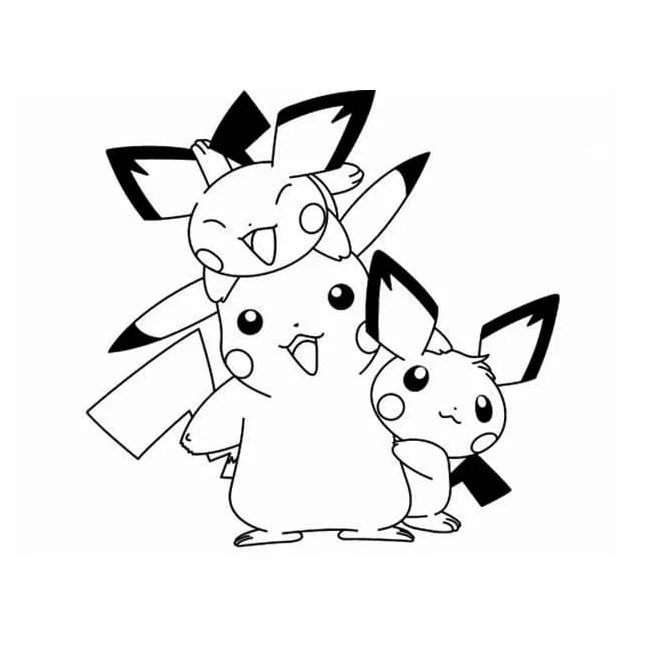 Pichu Coloring Pages 13