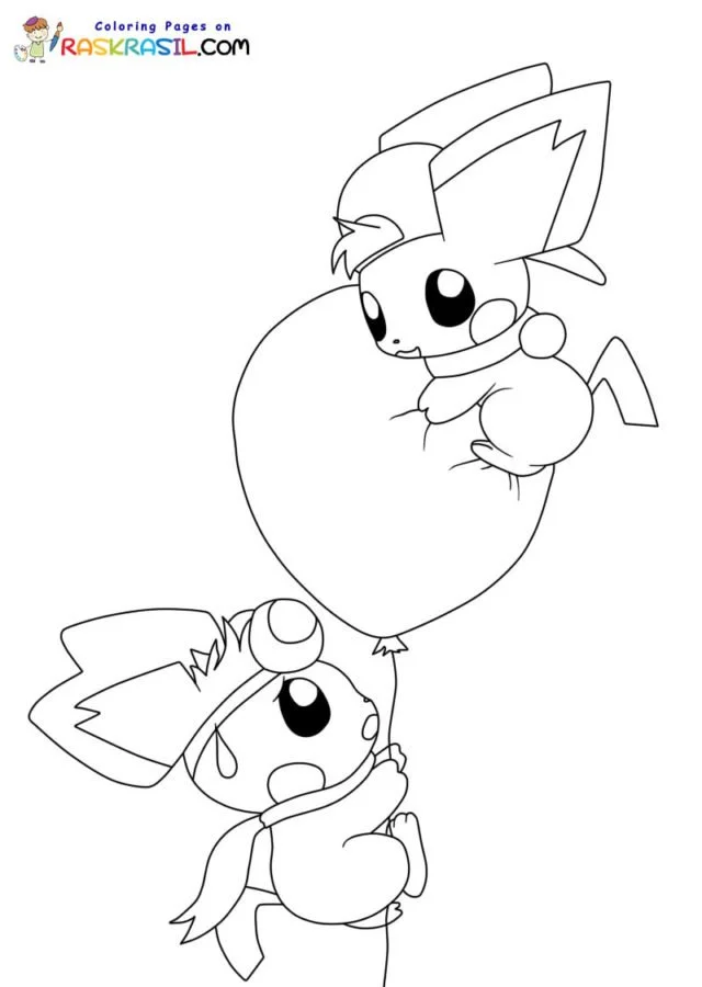 Pichu Coloring Pages 24