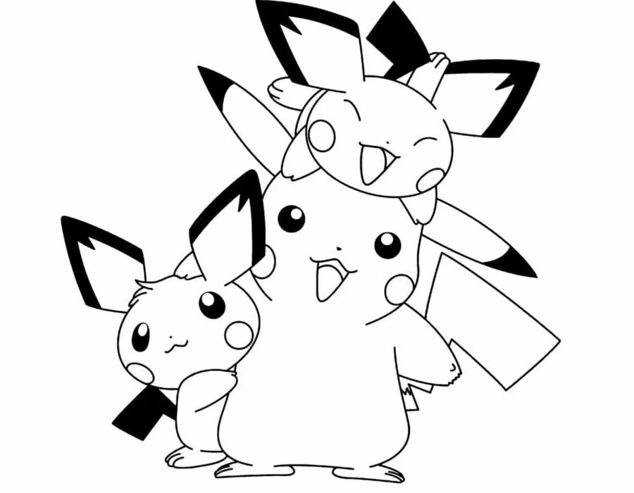 Pichu Coloring Pages 8