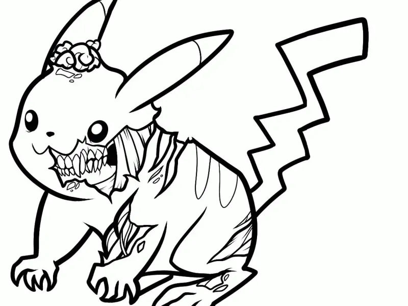 Pickachu Coloring Pages 57