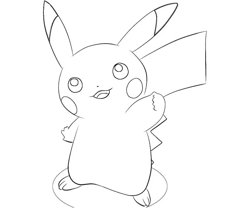 Pickachu Coloring Pages