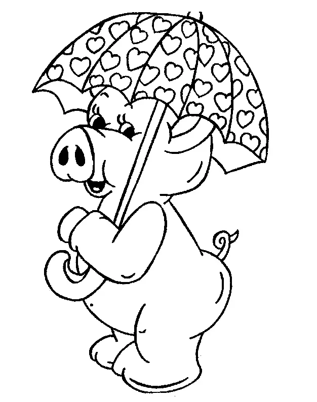 Pig Coloring Pages 20