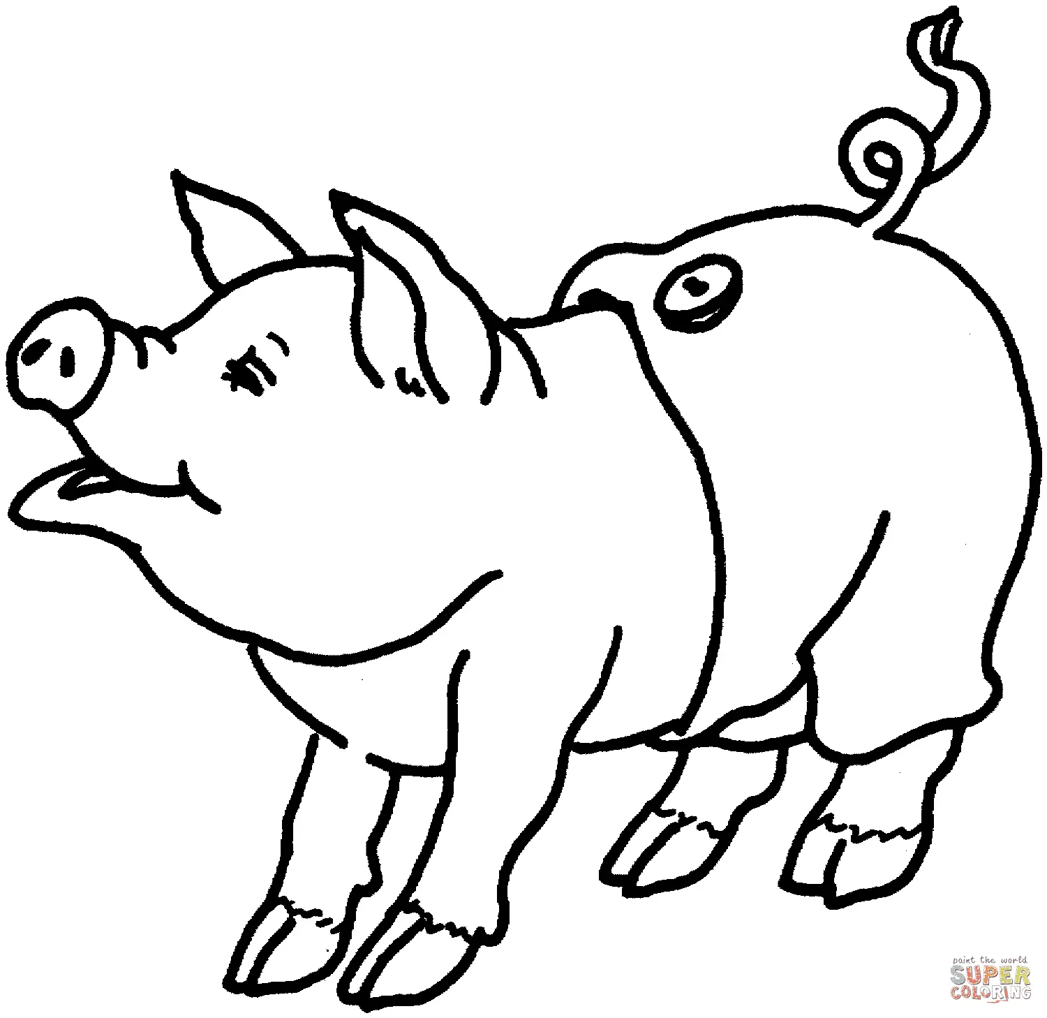 Pig Coloring Pages 30