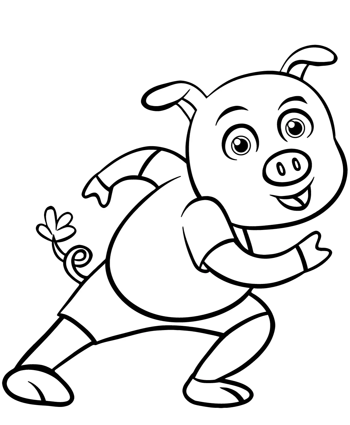 Pig Coloring Pages 39