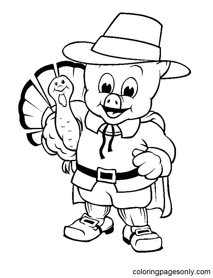 Piggly Wiggly Para Colorear 1