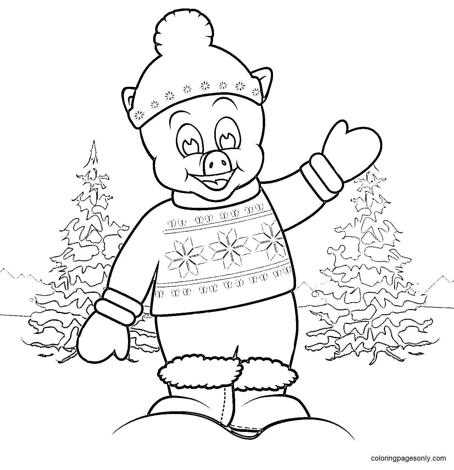 Piggly Wiggly Para Colorear 28