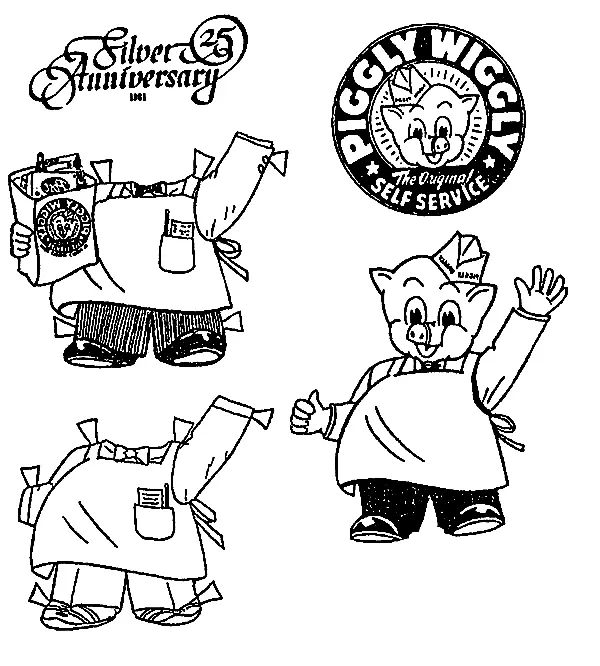 Piggly Wiggly Coloring Pages