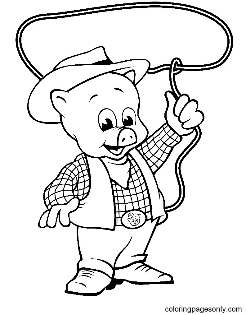 Piggly Wiggly Para Colorear 6