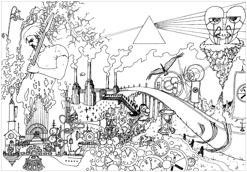 Pink Floyd Coloring Pages 1