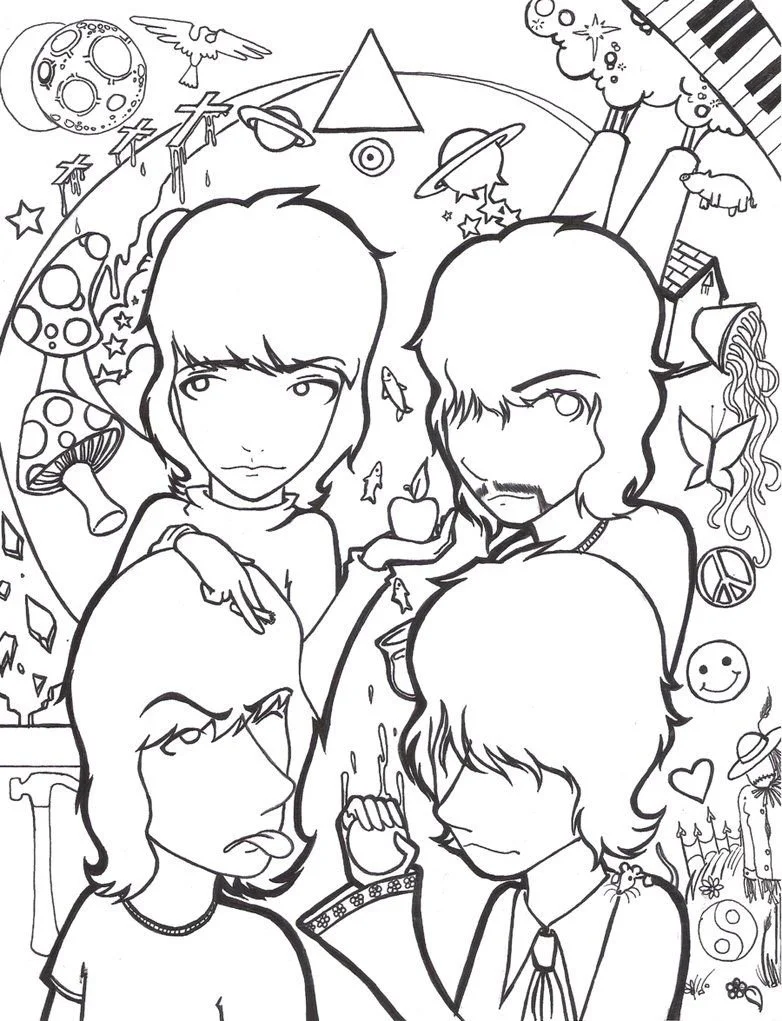 Pink Floyd Coloring Pages 8