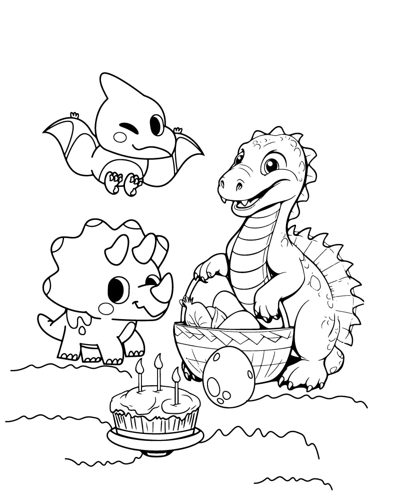 Desenhos De Dinossauros Para Colorir