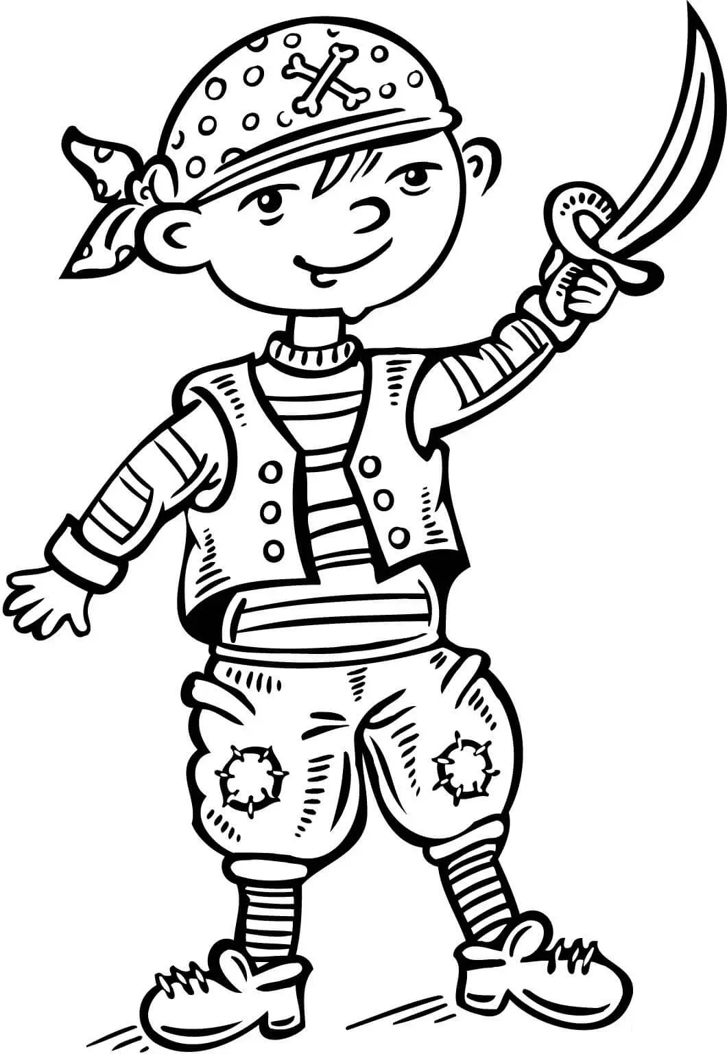 Desenhos de Piratas Para Colorir