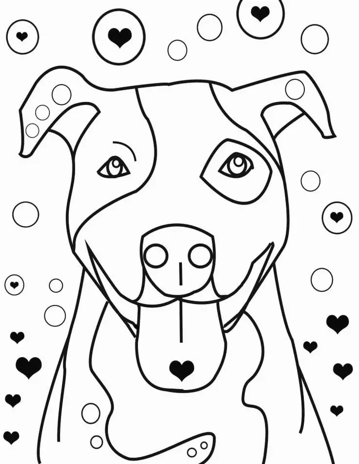 Pitbull Para Colorear 27