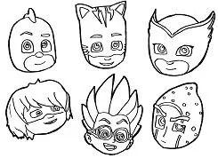 pj masks coloring page coloring