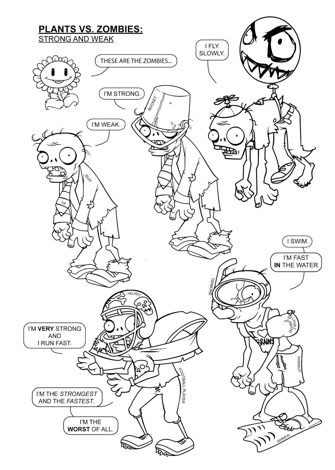 Desenhos de Plants Vs Zombies Para Colorir 135