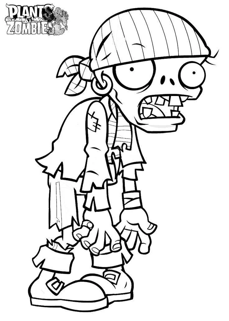 Plantas Vs Zombies Para Colorear 8