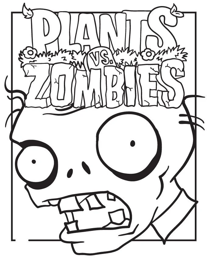 Desenhos de Plants Vs Zombies Para Colorir 94