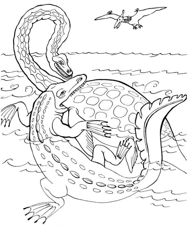 Plesiosaurus Coloring Pages