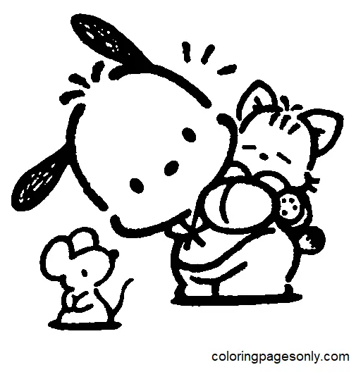 Pochacco Coloring Pages 1