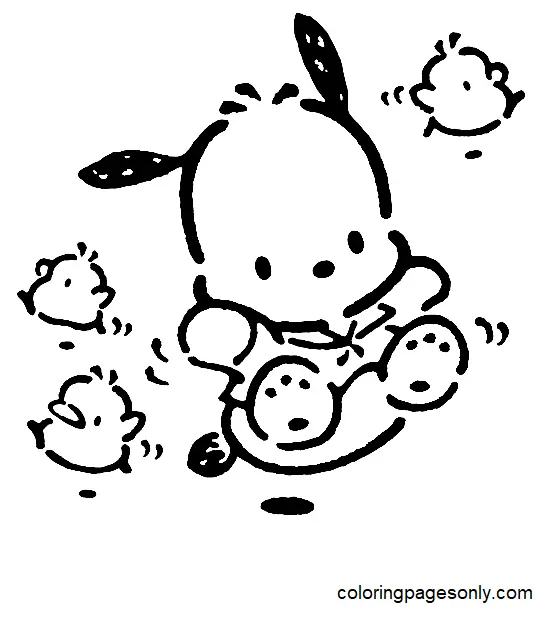 Pochacco Coloring Pages 2