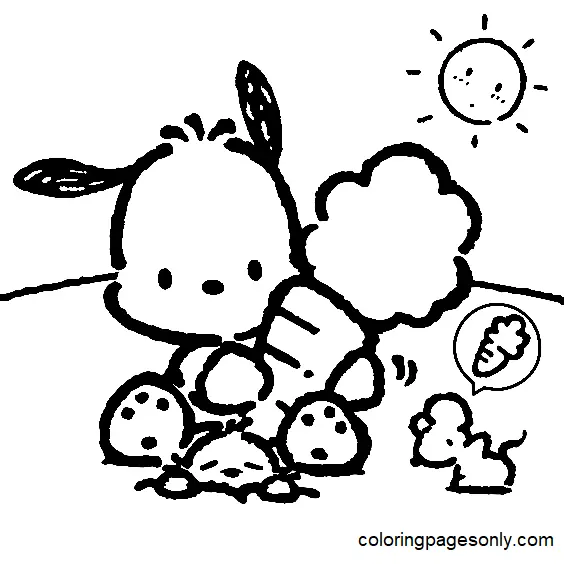 Pochacco Coloring Pages 6