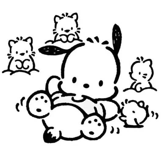 Pochacco Coloring Pages 8