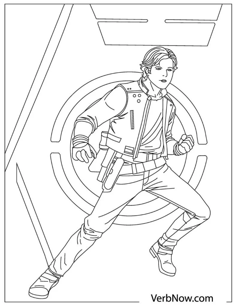 Poe Dameron Para Colorear