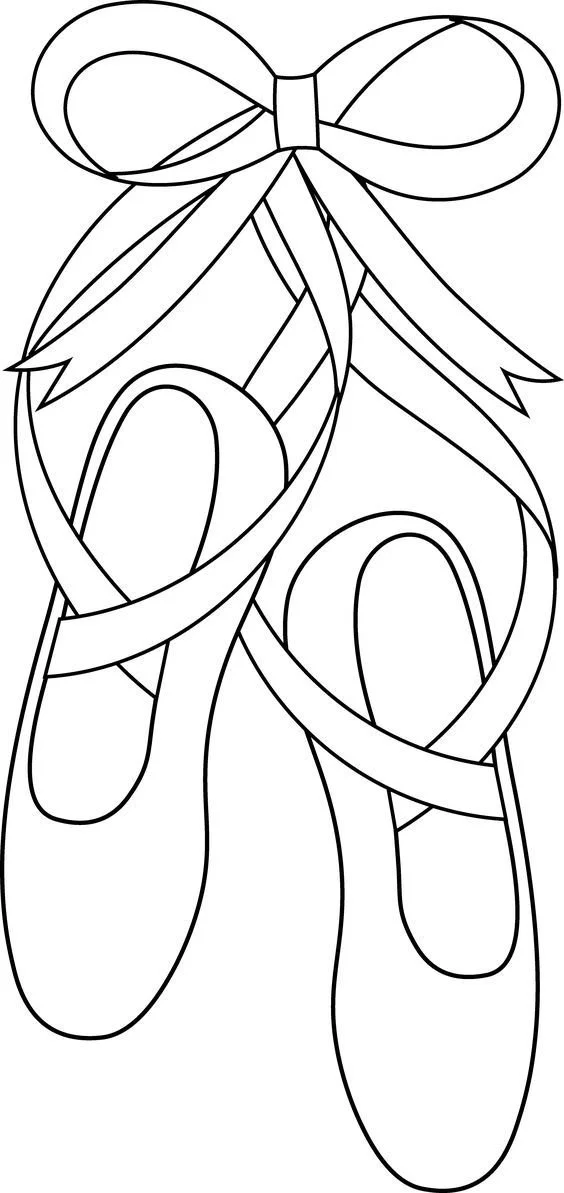 Pointe Shoes Coloring Pages 16