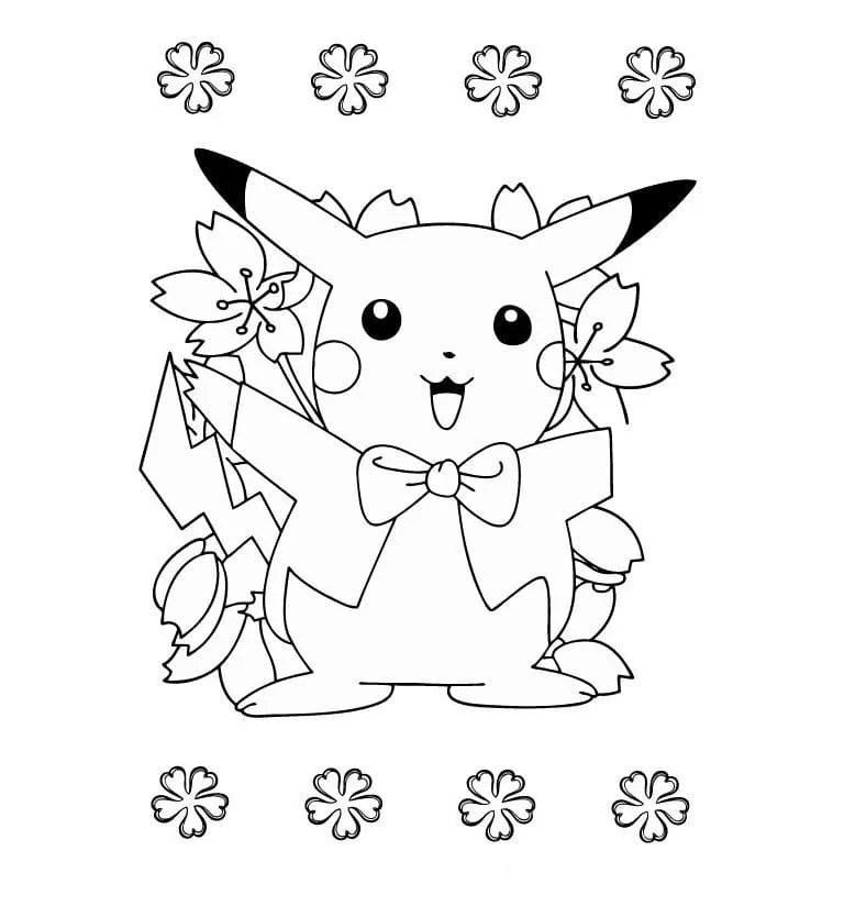 Pokemon Christmas Coloring Pages