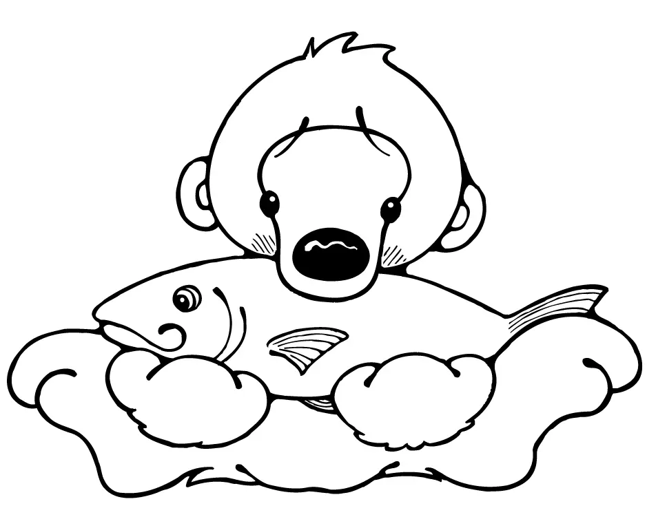 Desenhos de Urso Polar Para Colorir