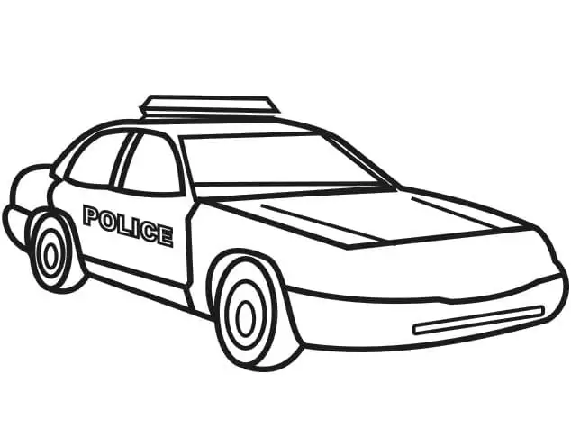 De Carro de Policia Para Colorir 29