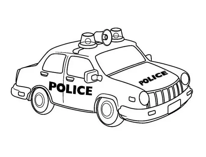 Police Car Coloring Pages 39