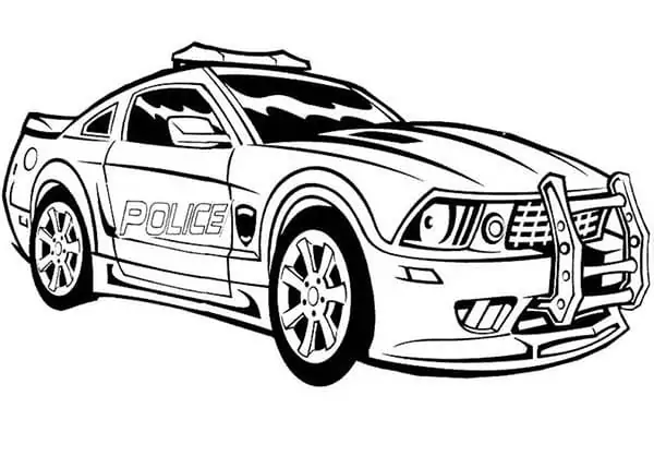 Police Car Coloring Pages 42