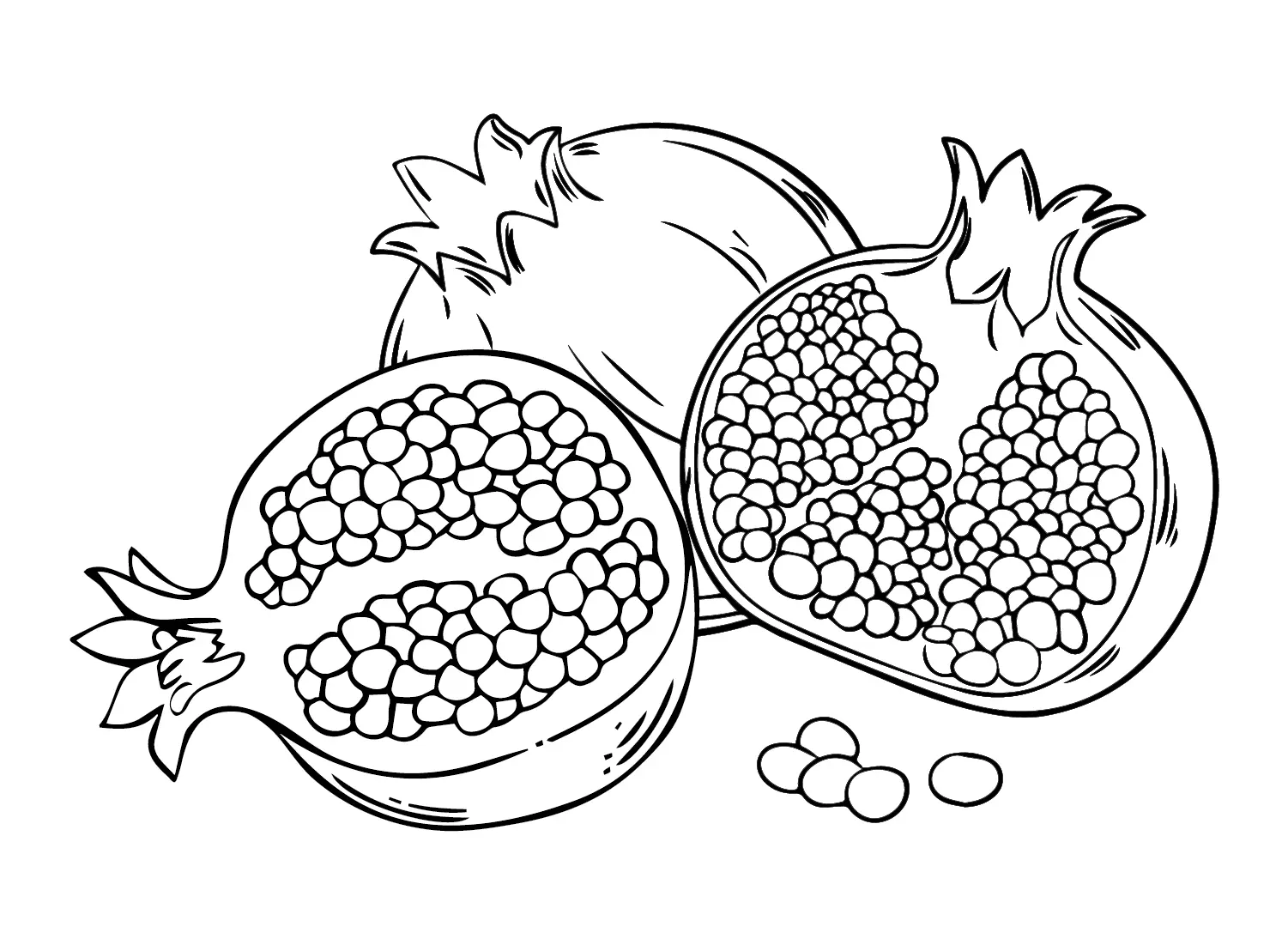 Pomegranate Coloring Pages 5