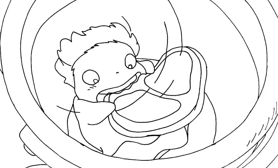 Ponyo Coloring Pages 2