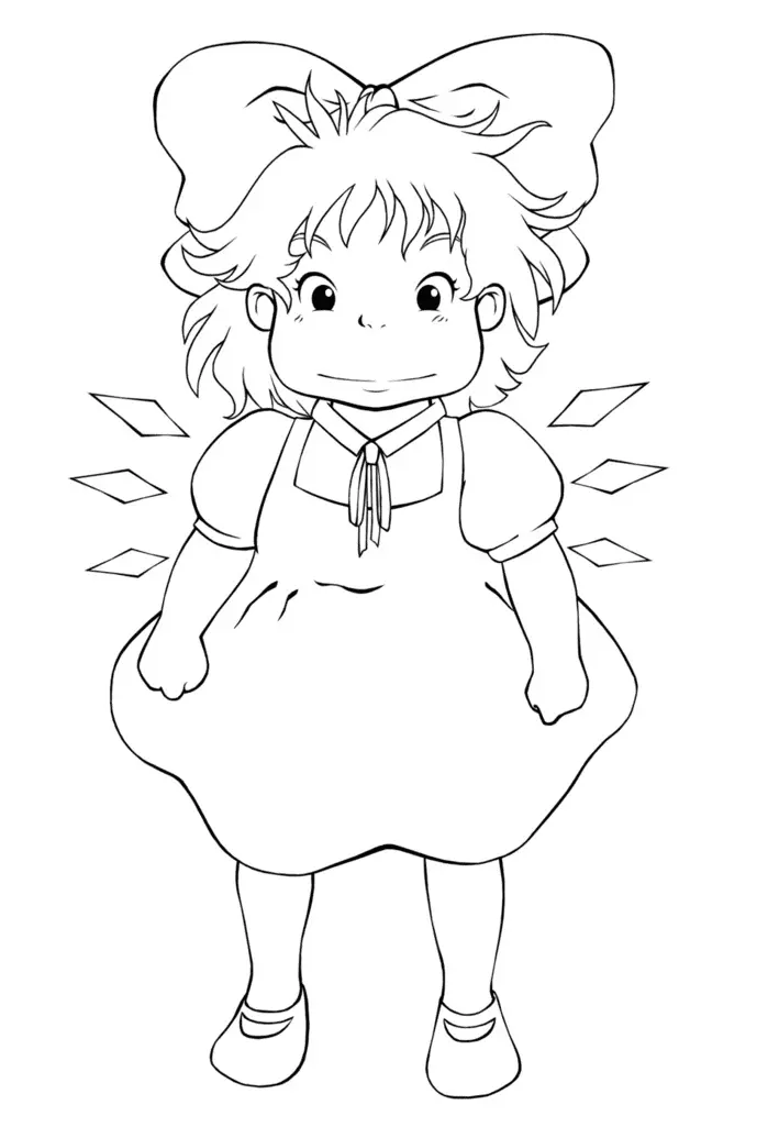 Ponyo Coloring Pages 6