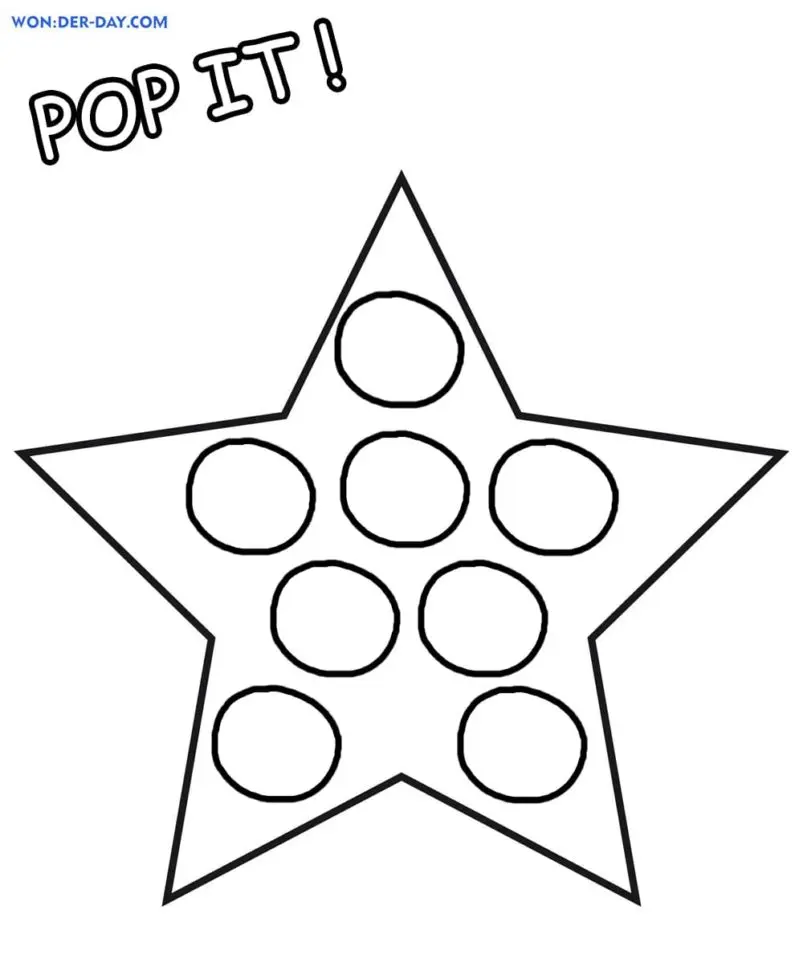 Pop It Coloring Pages 16