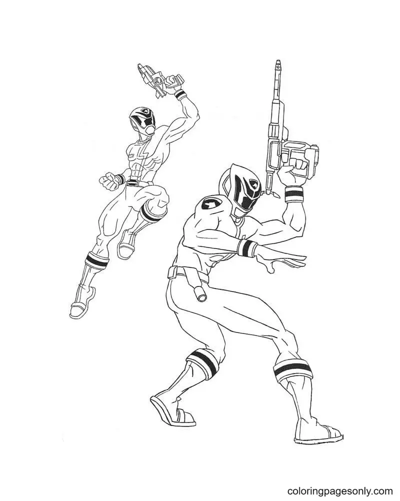 Power Rangers Coloring Pages 56